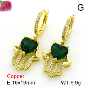 Fashion Copper Earrings  F7E400570bbov-L024