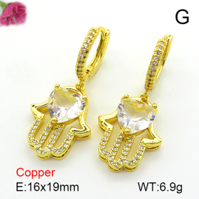 Fashion Copper Earrings  F7E400572bbov-L024