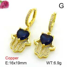 Fashion Copper Earrings  F7E400573bbov-L024