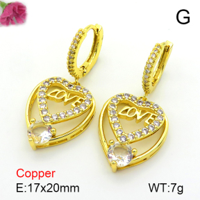 Fashion Copper Earrings  F7E400578bbov-L024
