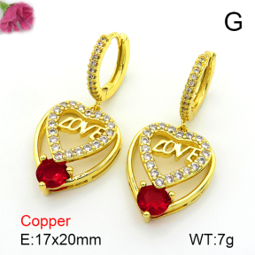 Fashion Copper Earrings  F7E400580bbov-L024
