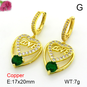 Fashion Copper Earrings  F7E400581bbov-L024
