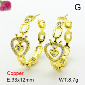Fashion Copper Earrings  F7E400631bbov-L017