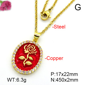 Fashion Copper Necklace  F7N300261aajl-L024