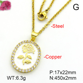 Fashion Copper Necklace  F7N300262aajl-L024