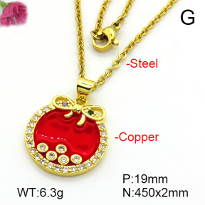 Fashion Copper Necklace  F7N300266aajl-L024