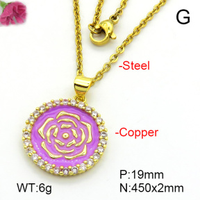 Fashion Copper Necklace  F7N300272aajl-L024