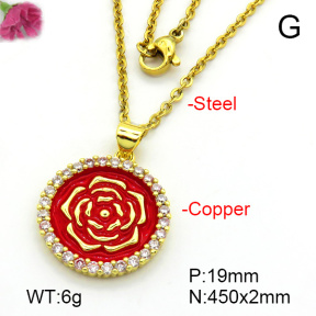 Fashion Copper Necklace  F7N300273aajl-L024