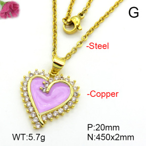 Fashion Copper Necklace  F7N300276aajl-L024