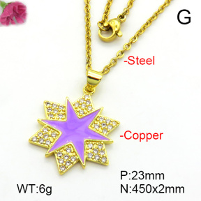 Fashion Copper Necklace  F7N300284baka-L024