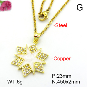 Fashion Copper Necklace  F7N300286baka-L024