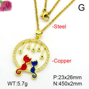 Fashion Copper Necklace  F7N300290baka-L024