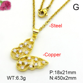 Fashion Copper Necklace  F7N401389aajl-L024
