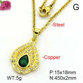 Fashion Copper Necklace  F7N401397baka-L024