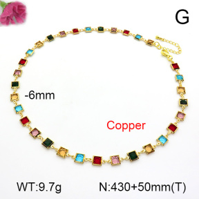 Fashion Copper Necklace  F7N401414bhva-L024