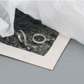 925 Silver Earrings  Weight:1.2g  Size:17.6mm  JE1088vhpm-Y05  YHE0246