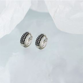 925 Silver Earrings  Weight:2.2g  Size:11.2mm  JE1098aimo-Y05  YHE0465