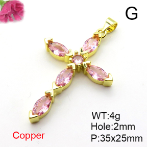 Fashion Copper Pendant  XFPC04335ablb-L017