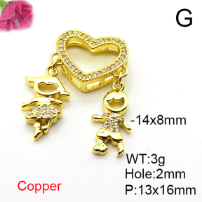 Fashion Copper Pendant  XFPC04361ablb-L017