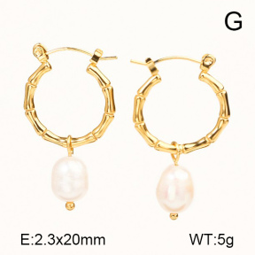 Stainless Steel Earrings  Cultured Freshwater Pearls,Handmade Polished  7E3000072bhia-066