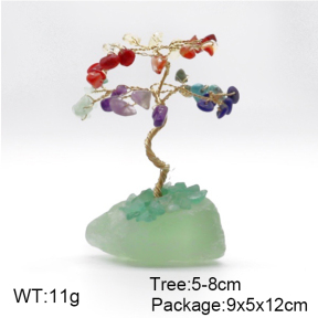 Ornament Accessory  Multi-Colored Mixed Stone & Fluorite,Primary Color Brass  F6OA00001bvpl-Y008