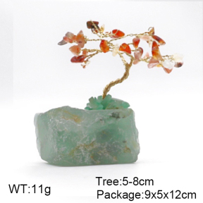 Ornament Accessory  Red Agate & Fluorite,Primary Color Brass  F6OA00006bvpl-Y008