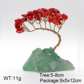 Ornament Accessory  Red Coral & Fluorite,Primary Color Brass  F6OA00021bvpl-Y008