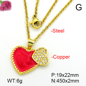 Fashion Copper Necklace  F7N300293aajl-L024