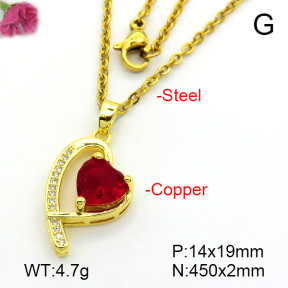 Fashion Copper Necklace  F7N401416aajl-L024
