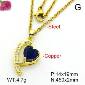 Fashion Copper Necklace  F7N401417aajl-L024