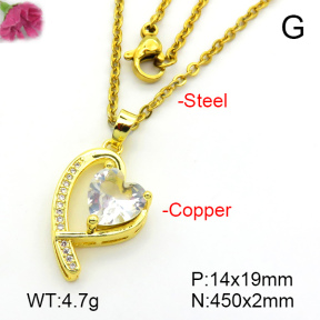 Fashion Copper Necklace  F7N401418aajl-L024