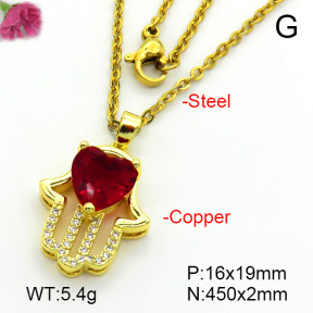 Fashion Copper Necklace  F7N401423aajl-L024