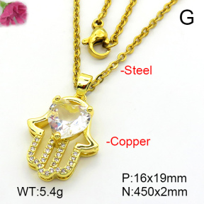 Fashion Copper Necklace  F7N401426aajl-L024