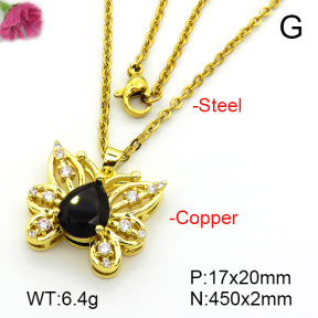 Fashion Copper Necklace  F7N401427aajl-L024