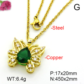 Fashion Copper Necklace  F7N401428aajl-L024