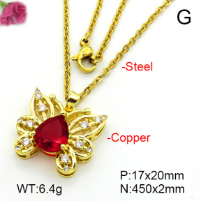 Fashion Copper Necklace  F7N401429aajl-L024