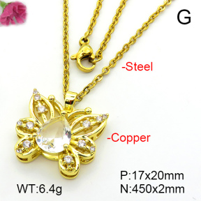 Fashion Copper Necklace  F7N401430aajl-L024