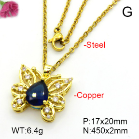 Fashion Copper Necklace  F7N401431aajl-L024