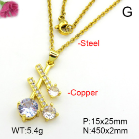 Fashion Copper Necklace  F7N401446aajl-L024