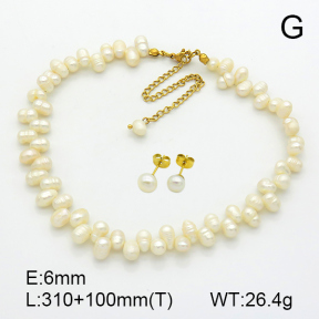 Stainless Steel Sets  Cultured Freshwater Pearls  7S0000522vila-908