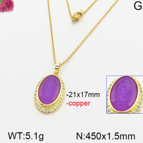 Fashion Copper Necklace  F5N400412vbnb-J66