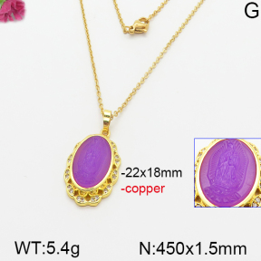 Fashion Copper Necklace  F5N400422vbnb-J66