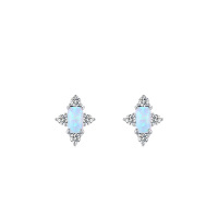 925 Silver Earrings  Weight:0.76g  Size:7.8*10.2mm  JE1140aiab-Y08  RHE817-1