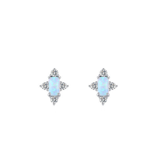 925 Silver Earrings  Weight:0.76g  Size:7.8*10.2mm  JE1140aiab-Y08  RHE817-1