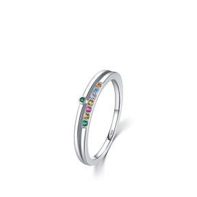 925 Silver Ring  Weight:1.51g  Size:1.3mm  5#--9#  JR1153vhpl-Y08  RHR1094