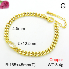 Fashion Copper Bracelet  F7B401159ablb-L024