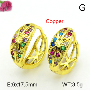 Fashion Copper Earrings  F7E400650ablb-L024