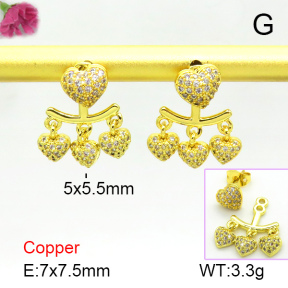 Fashion Copper Earrings  F7E400684bbov-L017