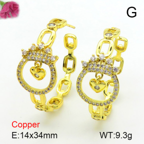 Fashion Copper Earrings  F7E400690bbov-L017