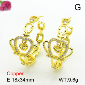 Fashion Copper Earrings  F7E400691bbov-L017